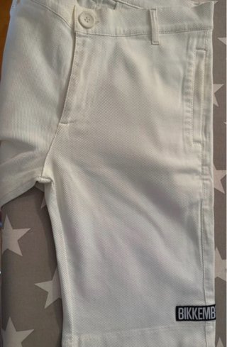 Bermudas Bikkembergs niño blancas T.10