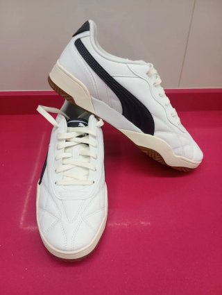 Zapatillas Puma Hombre Blancas y Negras