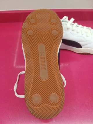Zapatillas Puma Hombre Blancas y Negras