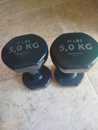 Mancuernas 5 kg (11 lbs) - Set de 2 de Decathlon