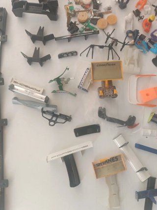 Lote piezas pequeñas Scalextric