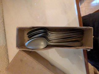 Cubiertos de plata antiguos German Silver
