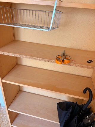Estantería de madera estilo Billy Ikea marrón pino