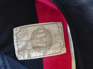 Polo uomo righe blu e fucsia