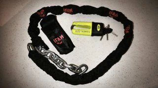 Candado y cadena moto IFAM