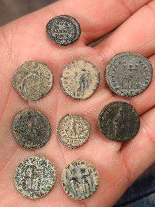 Lote 9 Monedas Romanas Bajo Imperio