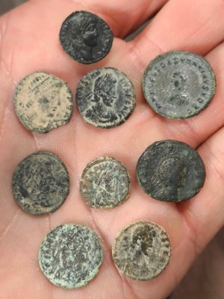 Lote 9 Monedas Romanas Bajo Imperio