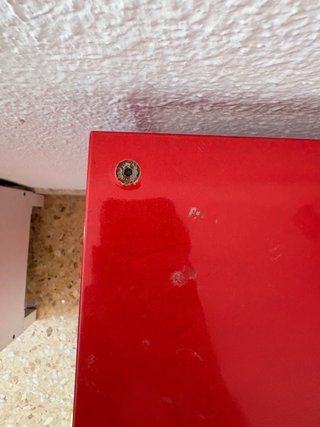 Estantería 4 huecos/baldas estilo Kallax Ikea Roja
