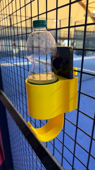 Soporte Padel Móvil y Botella