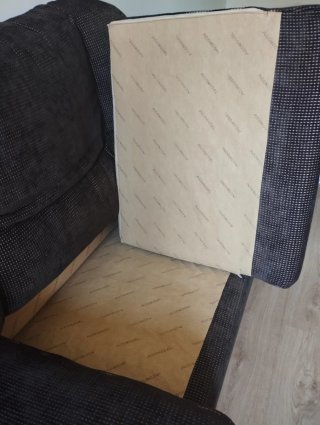 Sofá Acomodel 3 plazas tela chenilla gris
