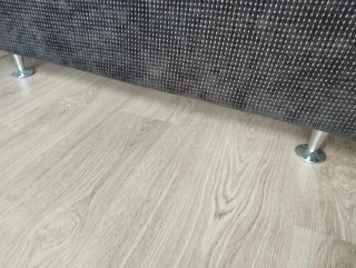 Sofá Acomodel 3 plazas tela chenilla gris
