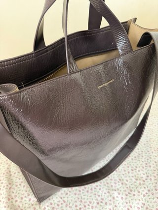 Bolso Adolfo Dominguez Marrón Charol