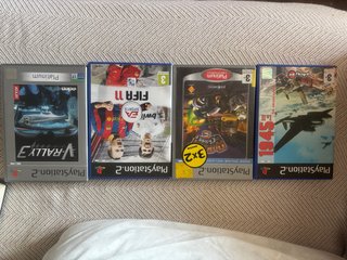Pack 4 Juegos PS2: FIFA 11, V-Rally 3, 1945, Insan