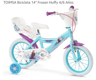 Bicicleta Huffy Frozen 14 Niña 4-6 Años