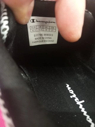 Zapatillas Champion Hombre Blancas y Negras