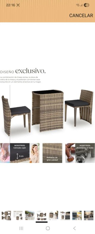 Conjunto jardín 2 plazas