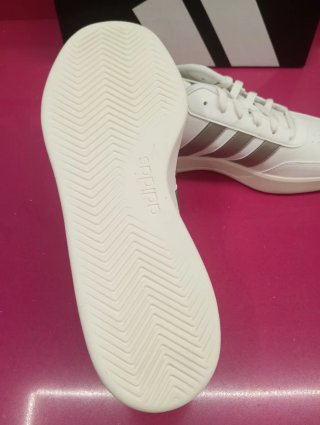 Zapatillas Adidas Hombre Blancas y Plateadas