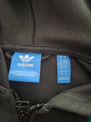 Sudadera Adidas Chico Negra y Verde