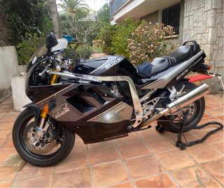 Suzuki GSXR 1100 Sportbike Negra/Plata