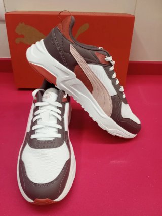 Zapatillas Puma Hombre Marrón y Blanco