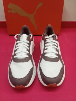 Zapatillas Puma Hombre Marrón y Blanco