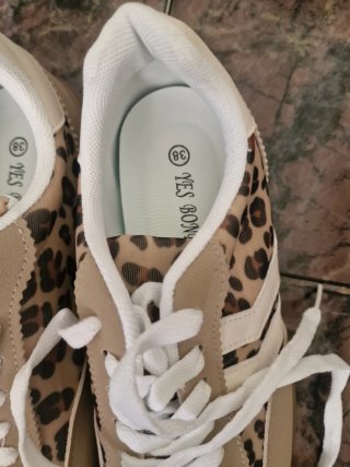 Scarpe donna leopardate beige n.38