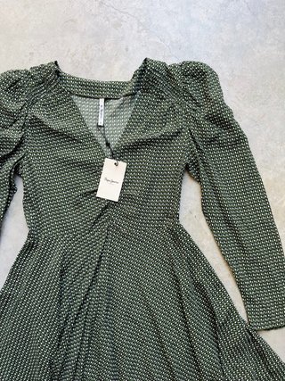Vestido Pepe Jeans verde talla S nuevo