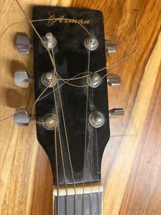 Guitarra Electroacústica Negra