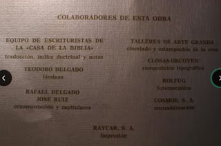 Biblia antigua de coleccionismo