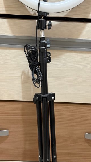 Aro de luz con trípode y soporte móvil