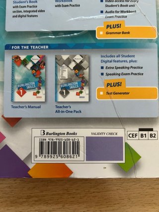 Libros de inglés 1 Bach Burlington Skills