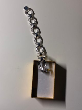 Pulsera Plata 925 Eslabones 36g Diseño Moderno