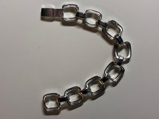 Pulsera Plata 925 Eslabones 36g Diseño Moderno