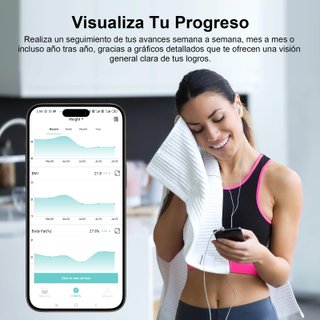 Báscula Inteligente Baño 180 kg