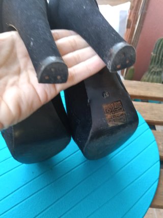 Botines de tacón negros mujer