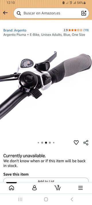 Bicicleta Eléctrica Plegable Argento Piuma+