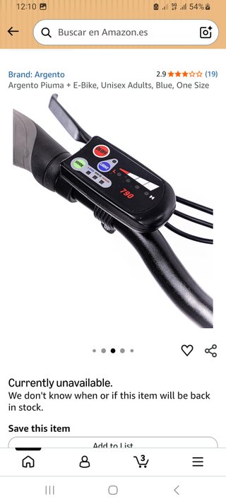 Bicicleta Eléctrica Plegable Argento Piuma+