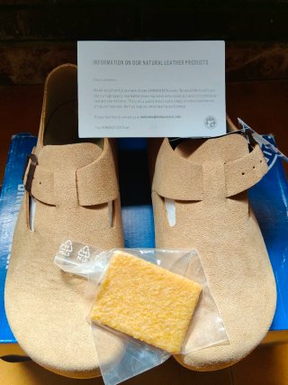 Zuecos Birkenstock Beige/Marrón