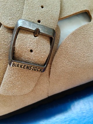 Zuecos Birkenstock Beige/Marrón