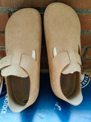 Zuecos Birkenstock Beige/Marrón