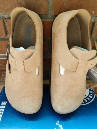 Zuecos Birkenstock Beige/Marrón