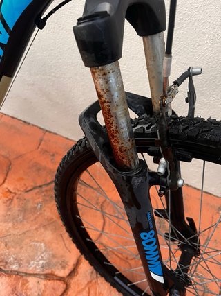 Bicicleta Decathlon MTB Negra