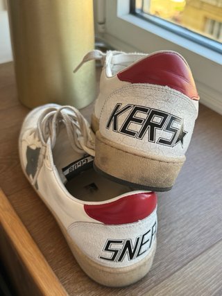 Sneakers tipo GG Blancas y Rojas
