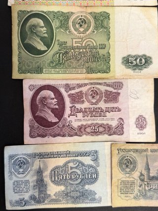 Lotes de Billetes clásicos URSS y Rusia