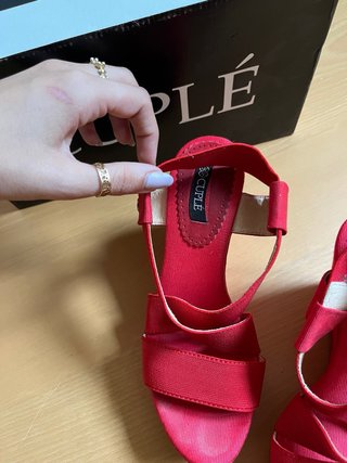 Tacones Cuplé Rojos