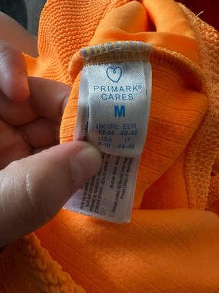 Bañador naranja Primark Talla M (40-42)