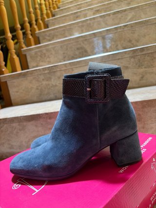Botines Dchicas Azul Talla 37