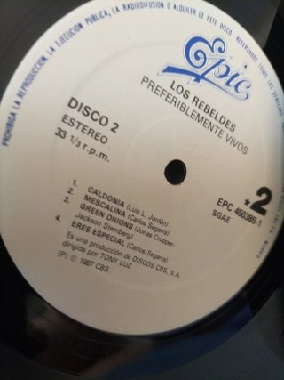 Vinilo LP Los Rebeldes - Preferiblemente Vivos