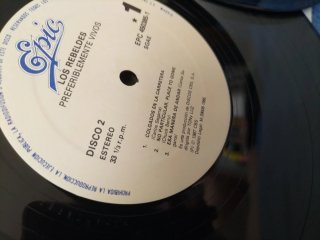 Vinilo LP Los Rebeldes - Preferiblemente Vivos