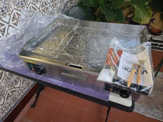 Plancha Eléctrica VEVOR 4000W Acero Inox 655x400mm